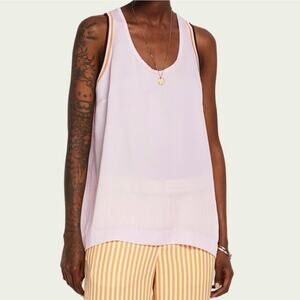 Scotch & Soda pastel pink sporty tank top